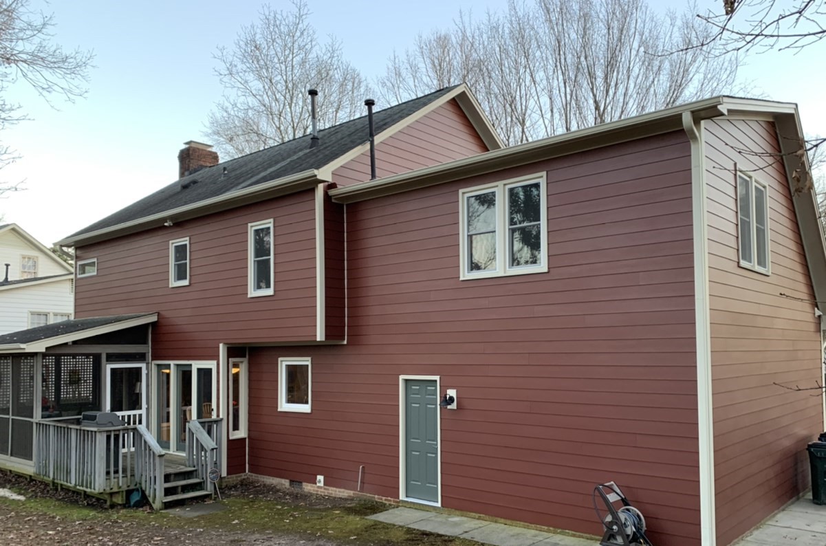 siding replacement project on a homes exterior as part of home improvement