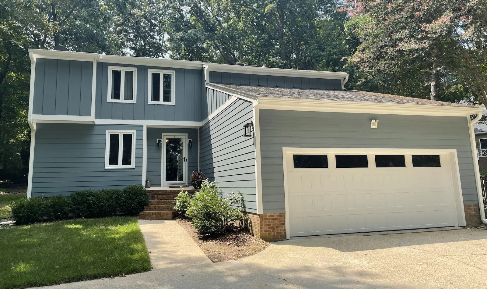 Home in Wake Forest, NC, after home exterior remodeling