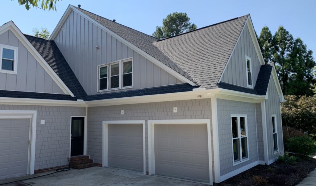 Newly installed roof on a Fuquay-Varina, NC, home.