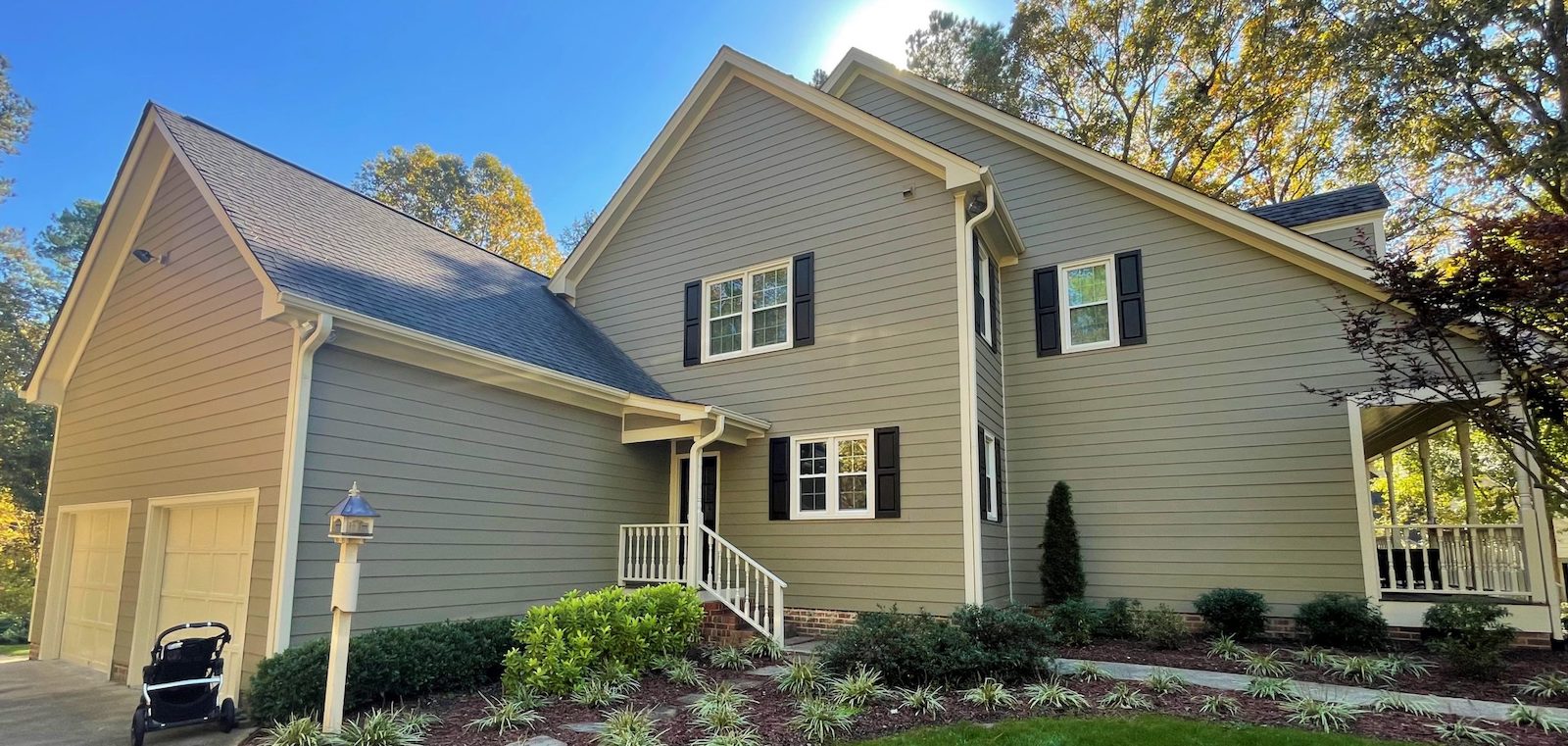 Home in Garner, NC, with new windows.
