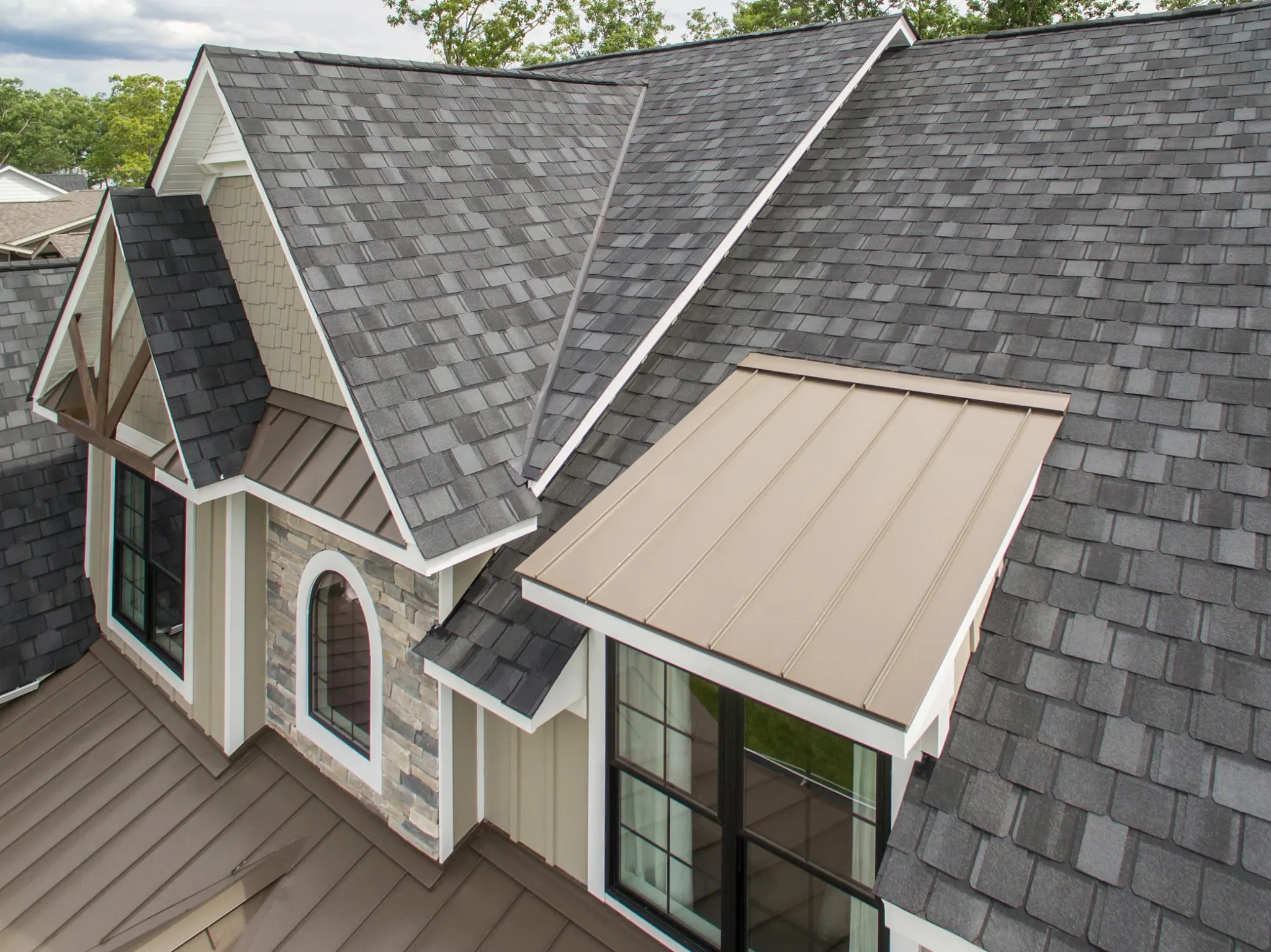 Certainteed roofing on a home in Wake Forest, NC.